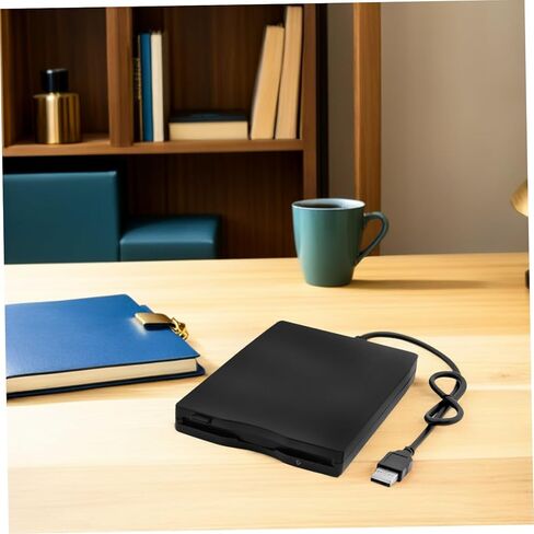 KALLORY External USB Floppy Drive for Laptop USB High Speed Data Transfer Portable Cd DVD Drive Shock and Noise Reduction Technology in Kuwait