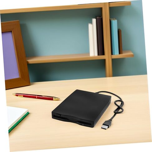 KALLORY External USB Floppy Drive for Laptop USB High Speed Data Transfer Portable Cd DVD Drive Shock and Noise Reduction Technology in Kuwait