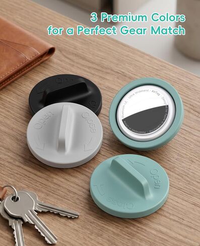 for AirTag Battery Replacement Tool & Opener with Open/Close Direction, Precision Silicone Removal and Reassembly Tool, Easy Twist Off Non-Scratch Grip Accessory, Green (1 Set) in Saudi Arabia