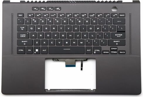 BestParts Gray Palmrest with Backlit Keyboard Replacement for Asus ROG Zephyrus G15 GA503Q GA503R, G16 GU603H GU603V GU603Z, US Layout in Saudi Arabia