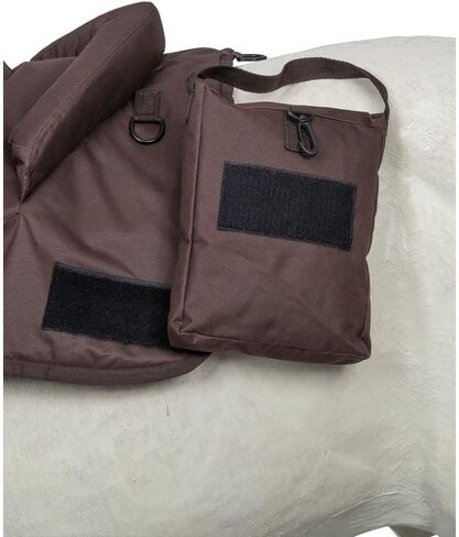 Tough1 Deluxe Bareback Pad with Accessory Bags - Black in Saudi Arabia