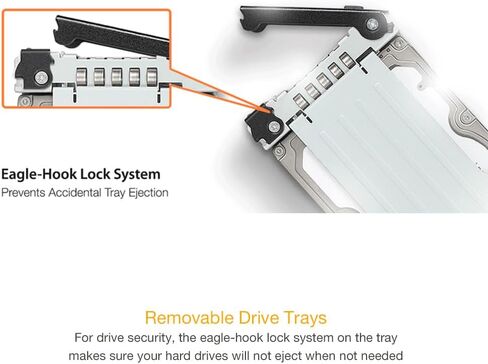 ICY DOCK ToughArmor MB508V5P-B 8-Bay 15 mm U.2/U.3 NVMe SSD قفص حامل متنقل لخليج محرك مزدوج 5.25 بوصة (4 x MCIO 8i SFF-TA-1016) in Saudi Arabia