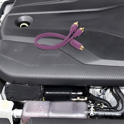 Car Amplifier Conversion Cable Y Splitter Audio RCA Male to Female 2pcs for Subwoofer Amplifier Truck Audio Installation Accessories in Saudi Arabia