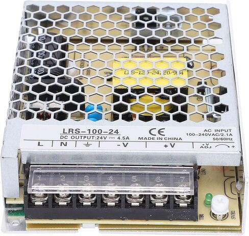 Berm Switching Power Supply, 100W LED Driver Transformer 12V 24V AC DC Converter, with LED Indicator and Protection, for Electronic Accessories 85 264VAC Input (LRS-100-12) in Saudi Arabia