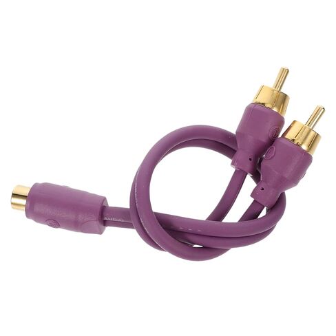 Mikinona Car Amplifier Cable Splitter 1 Female to 2 Male Speaker Wire Audio Stereo Cable for Car Speaker Wire Installation Accessories Compatible with Amplifier Systems in Saudi Arabia