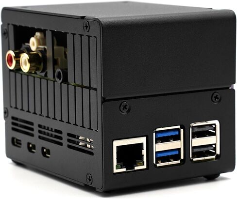 KKSB Case for Raspberry Pi 5 – Tall Aluminum Case for Dual Hats & NVMe Hats, Compatible with Official Raspberry Pi Cooler in Saudi Arabia