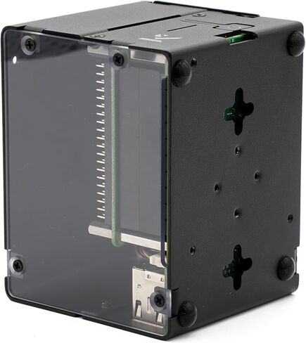 KKSB Case for Raspberry Pi 5 – Tall Aluminum Case for Dual Hats & NVMe Hats, Compatible with Official Raspberry Pi Cooler in Saudi Arabia