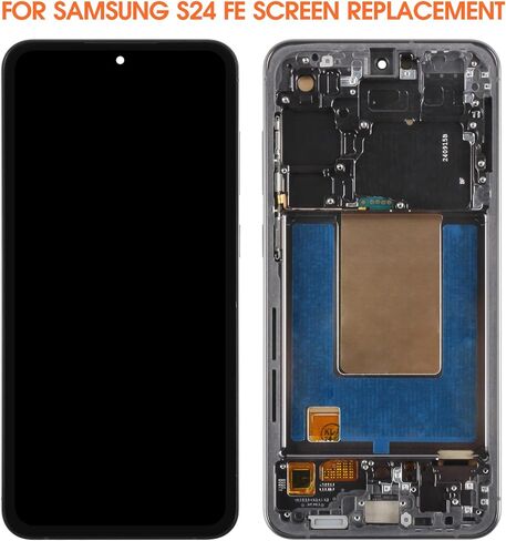 استبدال شاشة OLED لهاتف Samsung Galaxy S24 FE لشاشة Samsung S24 FE LCD S721B S721W SM-S721U جزء إصلاح تجميع شاشة LCD تعمل باللمس مع إطار (يدعم بصمة الإصبع) in Saudi Arabia