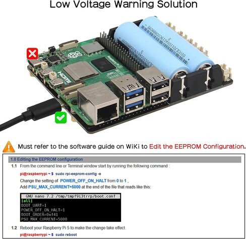 Geekworm X1201 درع UPS رفيع للغاية 5 فولت + حافظة معدنية X1201-C1 + مبرد نشط H505 لـ Raspberry Pi 5 | مخرج 5.1 فولت 5 أمبير بحد أقصى | تشغيل تلقائي|إيقاف تشغيل آمن|اكتشاف فقدان الطاقة in Saudi Arabia