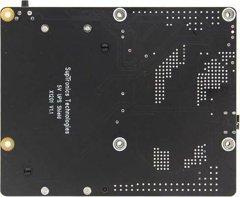 Geekworm X1201 درع UPS رفيع للغاية 5 فولت + حافظة معدنية X1201-C1 + مبرد نشط H505 لـ Raspberry Pi 5 | مخرج 5.1 فولت 5 أمبير بحد أقصى | تشغيل تلقائي|إيقاف تشغيل آمن|اكتشاف فقدان الطاقة in Saudi Arabia