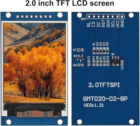 AITRIP 2PCS 2.0 inch TFT Display OLED LCD Drive IC ST7789V 240RGBx320 Dot-Matrix Interface Compatible with Arduino, Raspberry Pi, ESP32, STM32 in Saudi Arabia