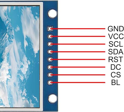 AITRIP 2PCS 2.0 inch TFT Display OLED LCD Drive IC ST7789V 240RGBx320 Dot-Matrix Interface Compatible with Arduino, Raspberry Pi, ESP32, STM32 in Saudi Arabia