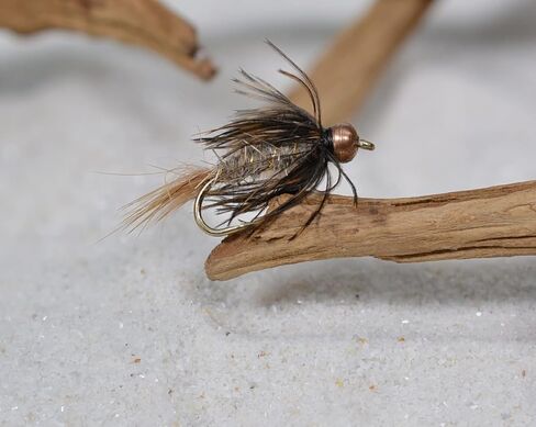 Hares Ear Nymph Fly - هاكل ناعم مربوط بخطافات الطيران المميزة من Mustad - 1 دوز in Saudi Arabia