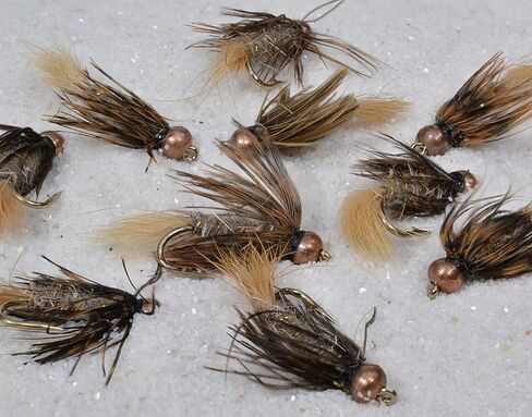 Hares Ear Nymph Fly - هاكل ناعم مربوط بخطافات الطيران المميزة من Mustad - 1 دوز in Saudi Arabia