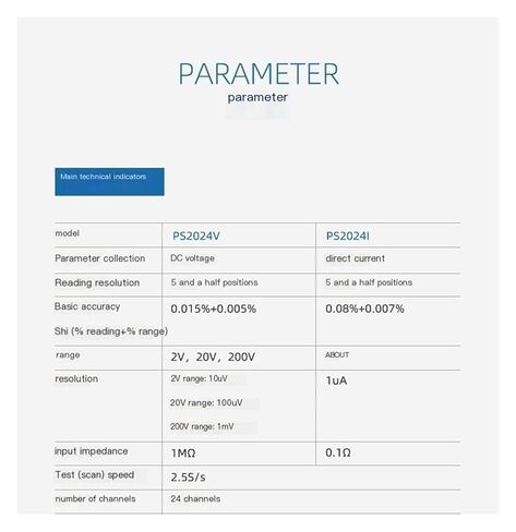 PS2024V USB Data Acquisition Card 24-Channel Differential Input 5.5 Digit High Resolution Voltage DAQ in Saudi Arabia