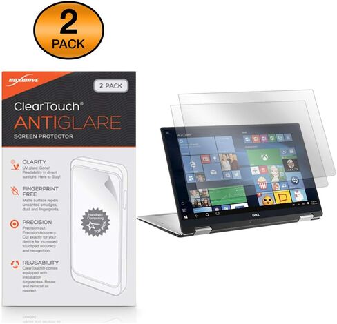 BoxWave Screen Protector Compatible with Dell XPS 13 2-in-1 (9365) - ClearTouch Anti-Glare (2-Pack), Anti-Fingerprint Matte Film Skin in Saudi Arabia