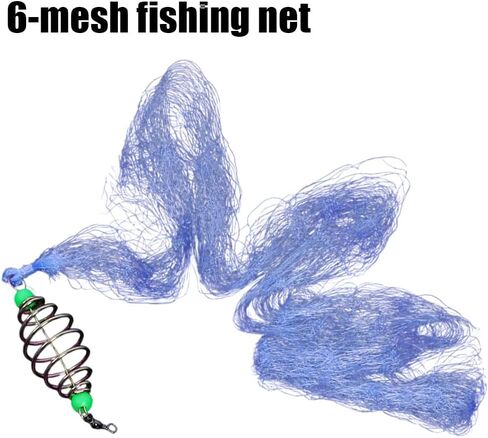 Fishing Net Trap, Copper Spring Fishing Net Portable Fishing Ballyhoop Net for Night Shoal Fishing in Saudi Arabia