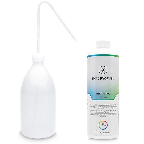 EKWB EK-CryoFuel Premix PC Coolant and Filling Bottle Bundle, 1000ml, Mystic Fog in Saudi Arabia