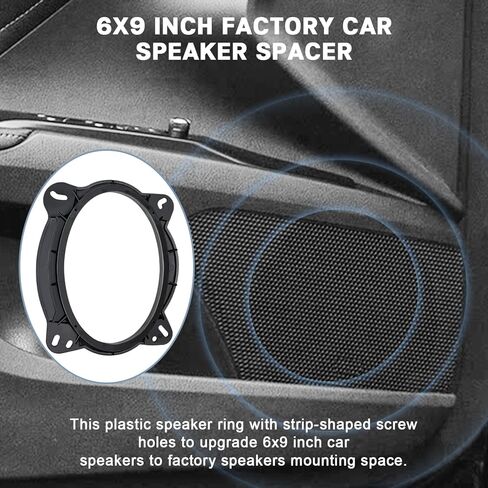 6x9 Speaker Spacer Compatible with Toyota Highlander Camry Sequoia 4Runner Tacoma Tundra FJ Cruiser Tundra Prius,Car Front Door Speaker Adapter Ring Baffle Mount Bracket Kit in Saudi Arabia