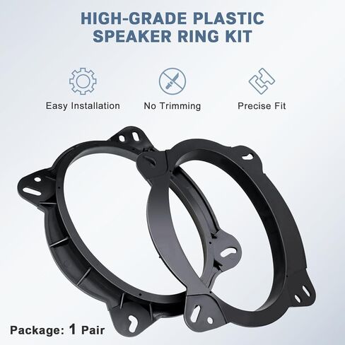 6x9 Speaker Spacer Compatible with Toyota Highlander Camry Sequoia 4Runner Tacoma Tundra FJ Cruiser Tundra Prius,Car Front Door Speaker Adapter Ring Baffle Mount Bracket Kit in Saudi Arabia