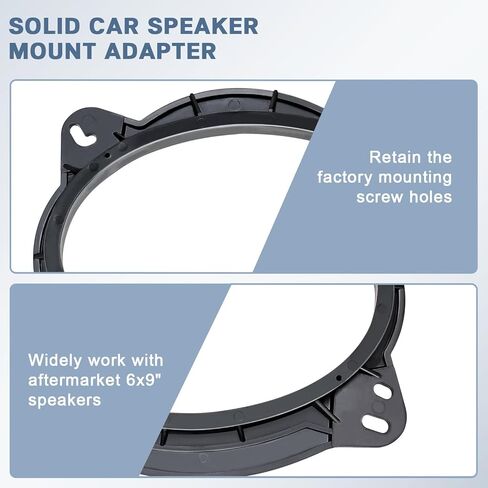 6x9 Speaker Spacer Compatible with Toyota Highlander Camry Sequoia 4Runner Tacoma Tundra FJ Cruiser Tundra Prius,Car Front Door Speaker Adapter Ring Baffle Mount Bracket Kit in Saudi Arabia