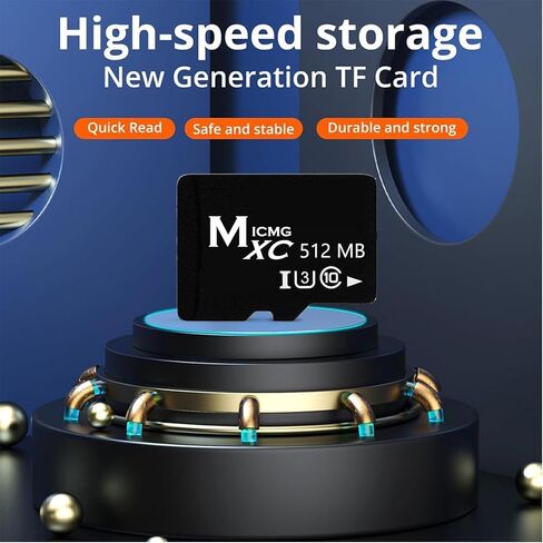 Multi-Function Micro SD Card with Adapter, 512MB Multiple Capacities Available, Designed for Small-File Storage Scenarios Such as MP3 Players, Old Phones, and Industrial Equipment(512MB) in Saudi Arabia