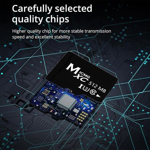 Multi-Function Micro SD Card with Adapter, 512MB Multiple Capacities Available, Designed for Small-File Storage Scenarios Such as MP3 Players, Old Phones, and Industrial Equipment(512MB) in Saudi Arabia