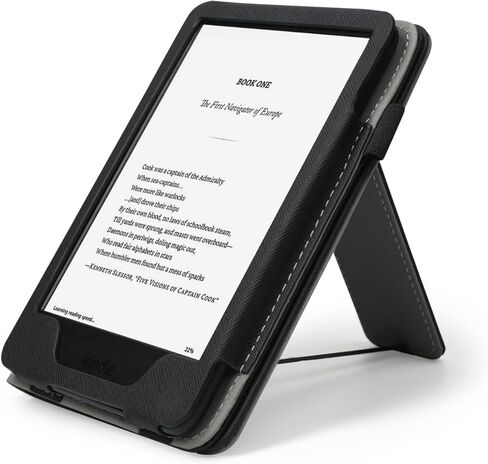 6" Kindle Stand Case (2024 & 2022, 11th Gen) – PU Leather Smart Cover with Auto Sleep/Wake & Hand Strap for Kindle 2024 - Agave Green-1 in Saudi Arabia