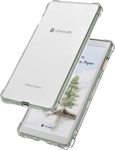 Aircawin Case for 6.13" Viwoods AiPaper Reader & AiPaper Reader Colour Mobile ePaper Case Clear 2025 Released,Shockproof Cover for Viwoods Aipaper E-Reader,Lightwheight Soft TPU Back Shell-Clear in Saudi Arabia