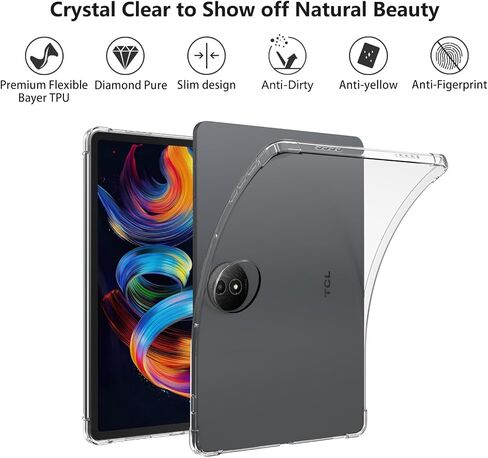 Aircawin Case for 11.5'' TCL NXTPAPER 11 Plus Android Tablet Case Clear(Model.9469X,2025 Released),Shockproof Cover for TCL NXTPAPER 11 Plus Tab,Anti-Scratch Lightweight Soft TPU Back Shell-Clear in Saudi Arabia
