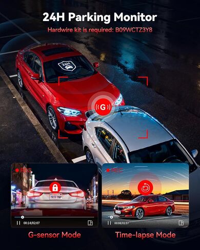 REDTIGER F7NP-N+OBD, Dash Cam 4K Front and 1080P Rear, STARVIS 2 Sensor, 5GHz WiFi (20MB/s), GPS, WDR & HDR Night Vision, 170°Wide Angle, Loop Recording with Emergency Lock(SD Card Not Included) in Saudi Arabia