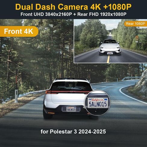 FITCAMX Dual Dash Cam for Polestar 3 & CPL-3345 in Saudi Arabia