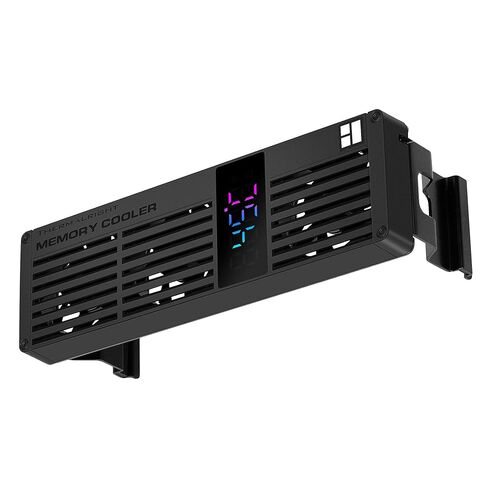Thermalright MC-3 Digital Memory RAM Cooler, Triple 40mm PWM Fans, ARGB Display, 4500RPM, for DDR/DDR2/DDR3/DDR4/DDR5, Black (Black) in Saudi Arabia