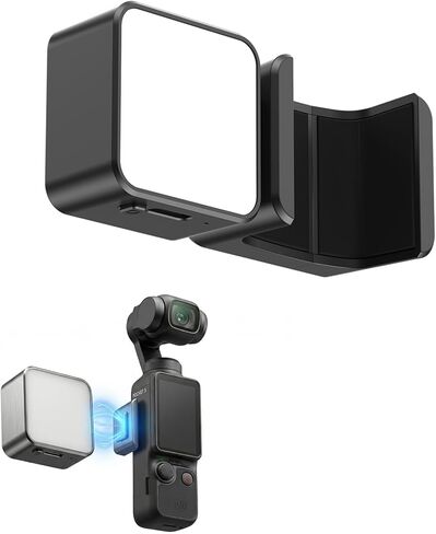 ضوء تعبئة مغناطيسي لـ DJI Osmo Pocket 3 4، 3 أوضاع لدرجة حرارة اللون، ضوء مدونة فيديو صغير، عمر بطارية طويل 2H، 42 جرام، ضوء منشئ المحتوى المحمول خفيف الوزن للغاية لمدونات الفيديو، والتصوير الليلي in Kuwait