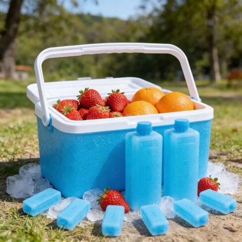 Ice Packs for Portable Air Conditioner, 8pcs Reusable Freezer Blocks for Coolers, Portable Ice Crystal Packs for Home, Office, Dorm, Camping, Picnics, and Outdoor Activities in Saudi Arabia