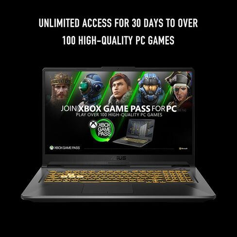 ASUS TUF Gaming A17 (2023) Gaming Laptop, 17.3" FHD 144Hz IPS-Level Display, NVIDIA® GeForce RTX™ 2050, AMD® Ryzen™ 5 7535HS, 86GB DDR5, 512GB PCIe Gen4 SSD, Wi-Fi 6, Windows 11, FA706NF-RS51 in Saudi Arabia
