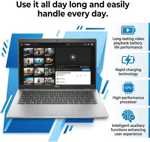 كمبيوتر محمول Dell 5420 Latitude شاشة لمس FHD مقاس 14 بوصة (1920 × 1080) كمبيوتر محمول، الجيل الحادي عشر Intel Core i7-1185G7، ذاكرة وصول عشوائي 16 جيجابايت، 512 ميجابايت M.2-NVMe، Thunderbolt، HDMI، نوع C، كاميرا ويب، Windows 11 Pro (متجدد) in Saudi Arabia