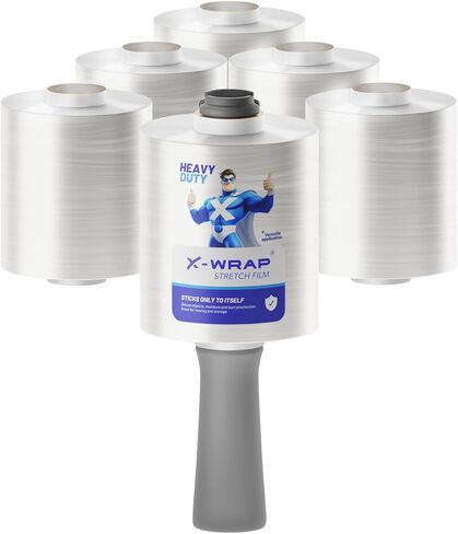 6 حزمة × 80 مقياس × 4 بوصة × 800 قدم ، فيلم Wrap Clear Mini Clear مع مقبض ، والمعالجة الذاتية للمنصات ، واللوازم المتحركة ، والأثاث ، والغلاف البلاستيكي للتعبئة ، والتمدد الشاق. in Kuwait