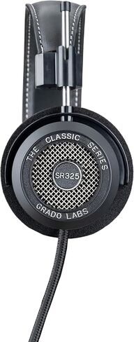 سماعات رأس GRADO Classic Series SR325 مفتوحة من الخلف - سلكية، فوق الأذن، غلاف من الألومنيوم، صوت مفصل، الاستماع المنزلي in Kuwait