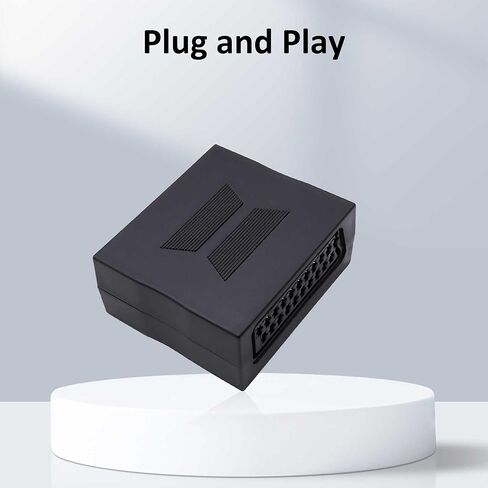 SCART Coupler Adapter 21Pin Scart Female to Female Sockets Joint Connector for PC TV DVDs -2pcs in Saudi Arabia