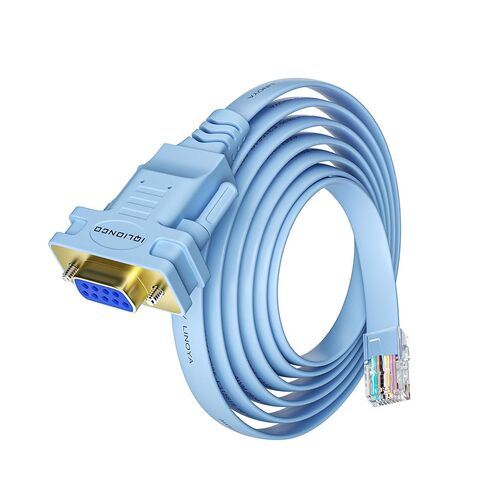 كابل وحدة التحكم DB9 إلى RJ45، متوافق مع إدارة أجهزة Cisco، منفذ RS232 أنثى تسلسلي 6FT 9-pin DB9 إلى RJ45 in Kuwait