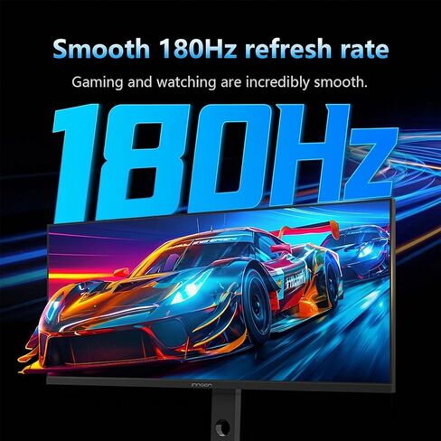 شاشة INNOCN 34 بوصة فائقة الدقة WQHD 3440 x 1440P 180 هرتز IPS PC متوافقة مع Adaptive-Sync G-SYNC، HDMI، DP، PIP/PBP، 21:9، HDR، MPRT، مكبر صوت مدمج، ارتفاع قابل للتعديل، العناية بالعين - 34C1R in Kuwait