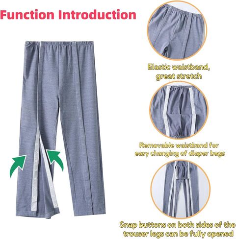 Unisex Post-Operative Snap-on Clothing for The Disabled,Hospital Patient Gowns,Bedridden Patient Clothing,Warmth,Home Care in Saudi Arabia