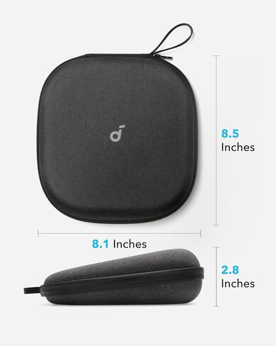 Soundcore Space 2 by Anker, Active Noise Cancelling Headphones with Protective Case, Comfortable Fit, 50H Playtime, LDAC Hi-Res Wireless Audio, Dual Connection, Clear Calls, Bluetooth 6.1, Nap Mode in Saudi Arabia