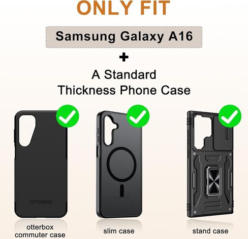 ykooe Holster for Samsung Galaxy A16 with Anti-Slip Belt Clip & Card Holder in Kuwait