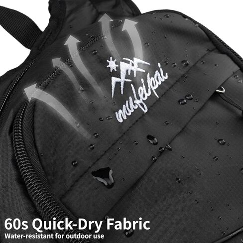 Hydration Backpack with 2L Water Bladder, Hiking Backpack for Women & Men, Water Daypack for Running, Hiking, Cycling, Climbing (Black) in Kuwait