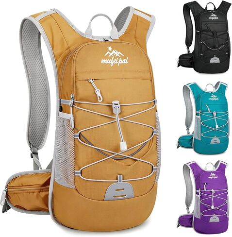 Hydration Backpack with 2L Water Bladder, Hiking Backpack for Women & Men, Water Daypack for Running, Hiking, Cycling, Climbing (Black) in Kuwait