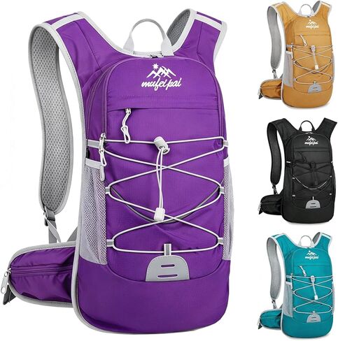 Hydration Backpack with 2L Water Bladder, Hiking Backpack for Women & Men, Water Daypack for Running, Hiking, Cycling, Climbing (Black) in Kuwait