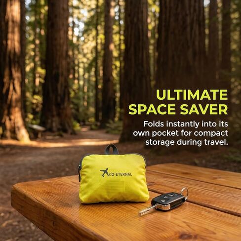 2026 New Model Folding Backpack for Hiking Nylon Unisex Waterproof Climbing Bag Camping Bag Travel Bag Lightweight Yellow in Saudi Arabia