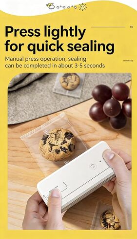 Mini Bag Sealer, 2-in-1 Heat Seal and Cut Bag Machine, USB-C Rechargeable Magnetic Heat Sealer, Portable Plastic Bag Sealing Machine in Saudi Arabia
